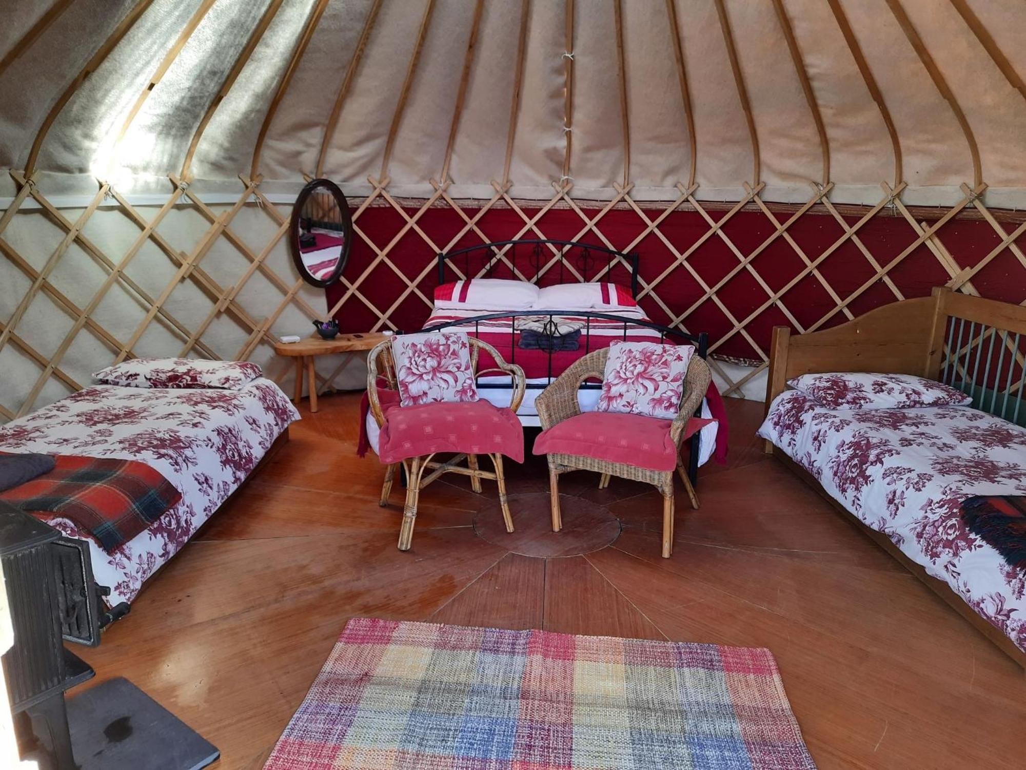 فندق Ceridwen Glamping, Double Decker Bus And Yurts Llandysul المظهر الخارجي الصورة
