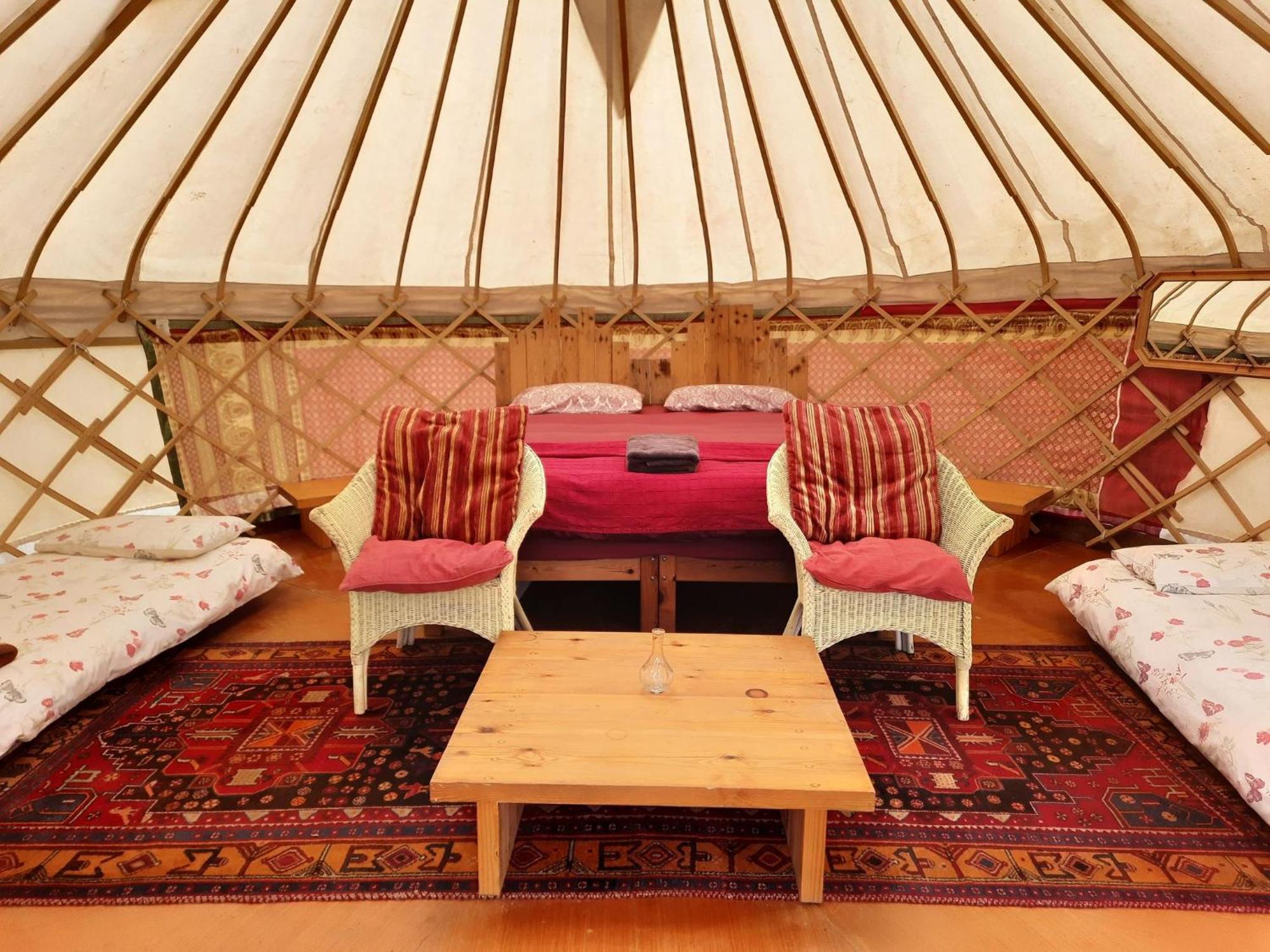 فندق Ceridwen Glamping, Double Decker Bus And Yurts Llandysul المظهر الخارجي الصورة